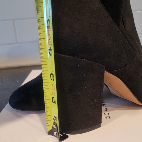 Rebecca Minkoff Black Suede Booties Wms sz 10 New In Box - Picture 6 of 8